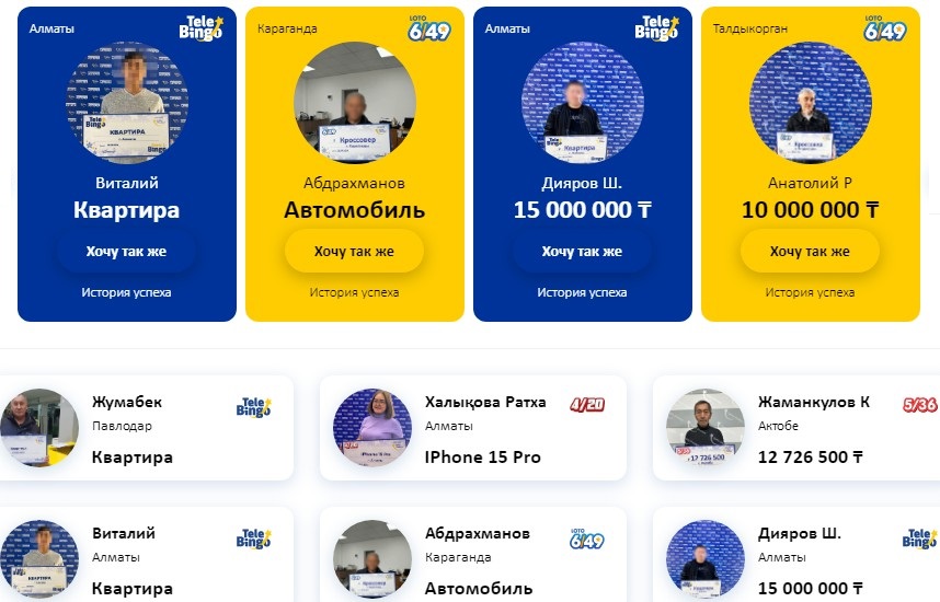 Выигрыши