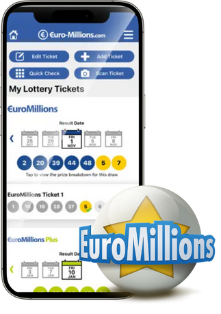 Лотерея Euromillions. Мобильное приложение