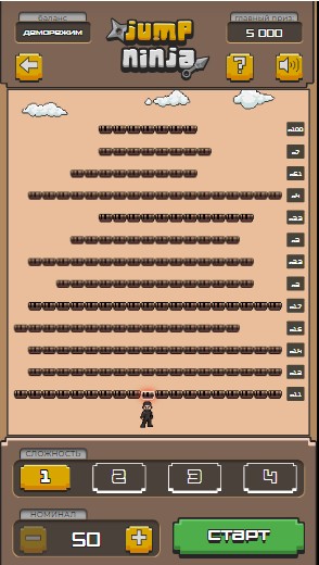 Выигрыш в Jump Ninja