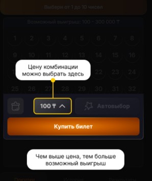 Тиражная лотерея Keno Mini Express