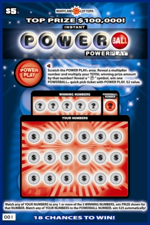 powerball скретч-карта