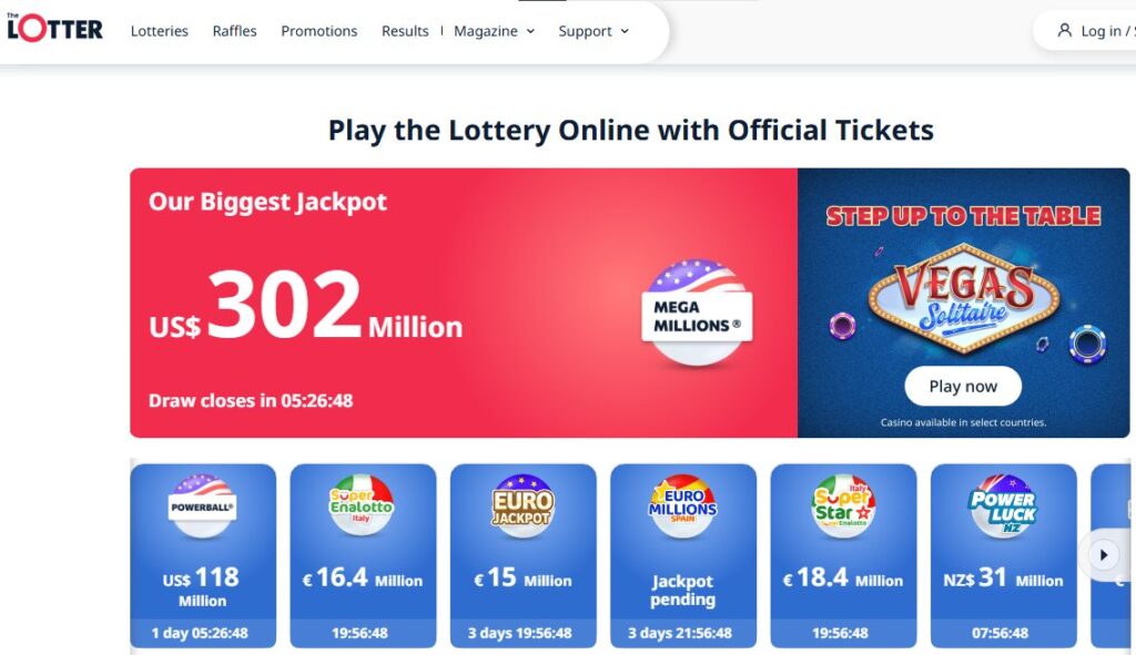 TheLotter международная платформа для покупки билетов на лотереи мира