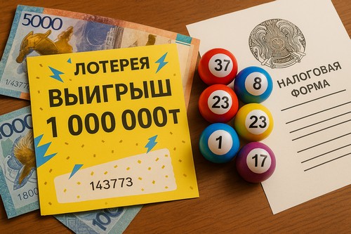 Налоги на выигрыш в государственных и частных лотереях Казахстана