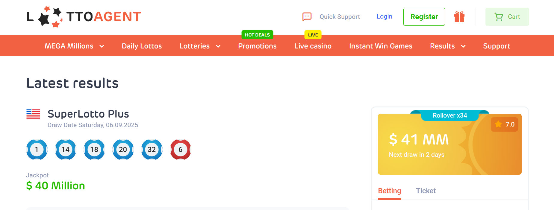 Superlotto plus jackpot