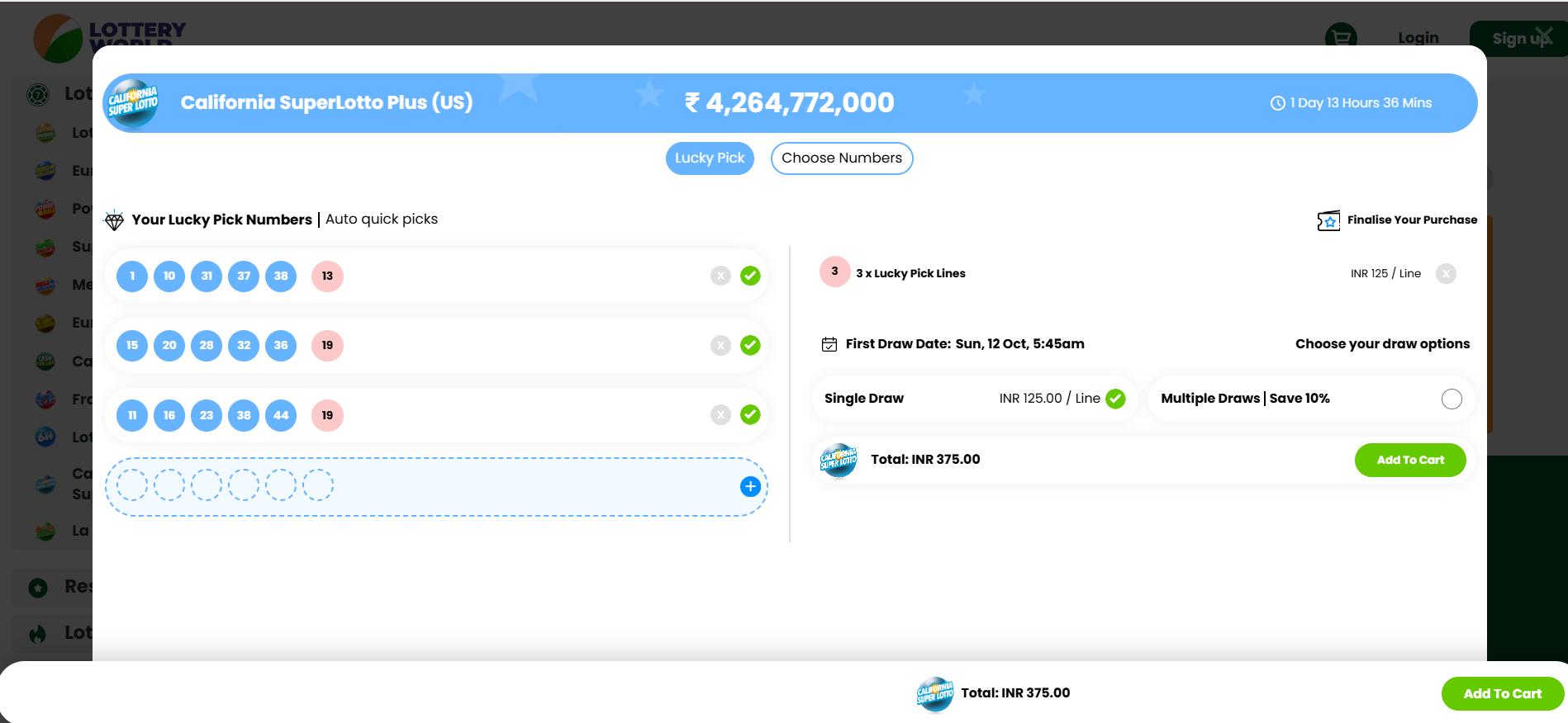 California SuperLotto Plus ticket online