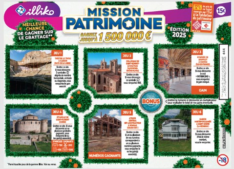 Mission Patrimoine scratch card