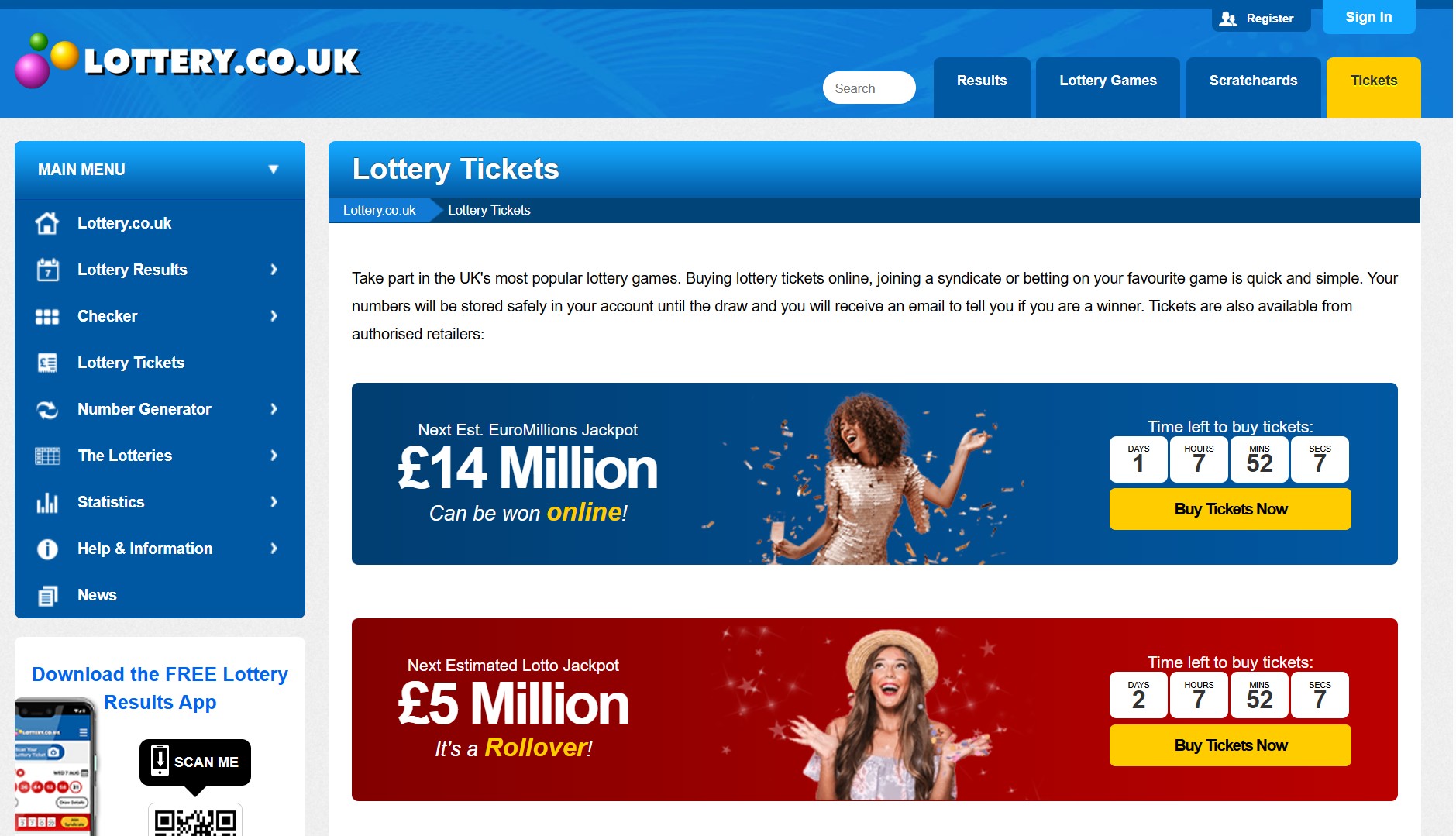 uk lottery online
