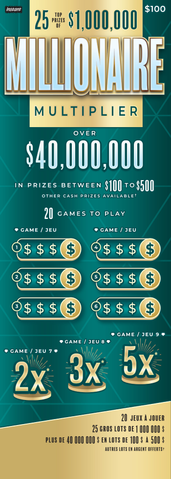 OLG "Instant Millionaire" ticket