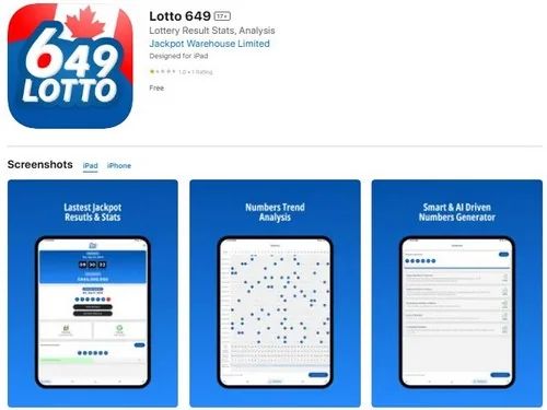 Мобильное приложение Lotto 649