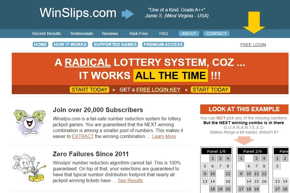 WinSlip платформа для создания и анализа лотерейных чисел
